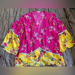 The Pioneer Woman Pink Floral Kimono